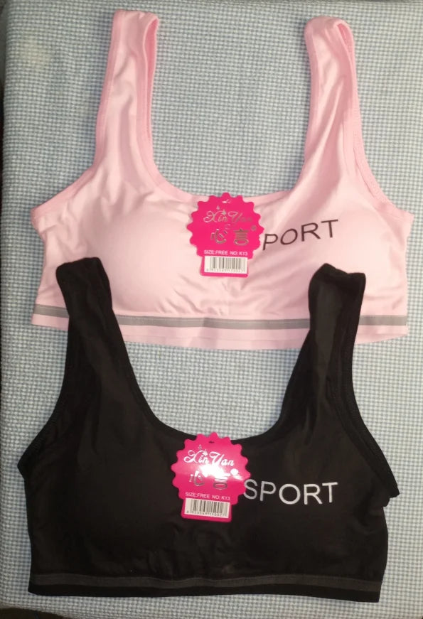 Flourish Padded Cotton Sports Bra - Wireless & Free Size