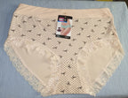 Comfortable Lace Trim Printed Panties - Free Size