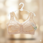 Maternity Front Open Button Bra - Cotton Nursing Bra for New Moms