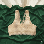 Sexy V-Shape Floral Lace Bralette - Premium Quality