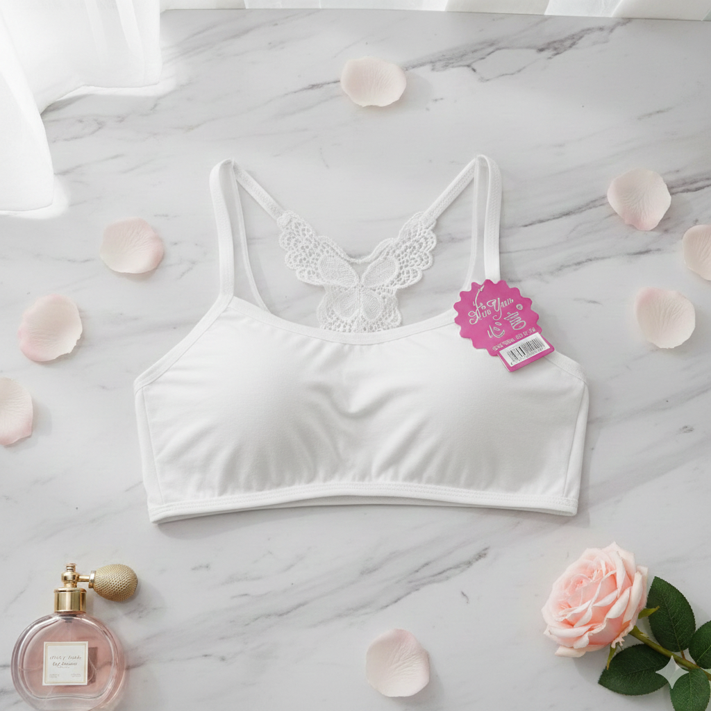 Butterfly Back Design Seamless Soft Cotton  Sports Bra
