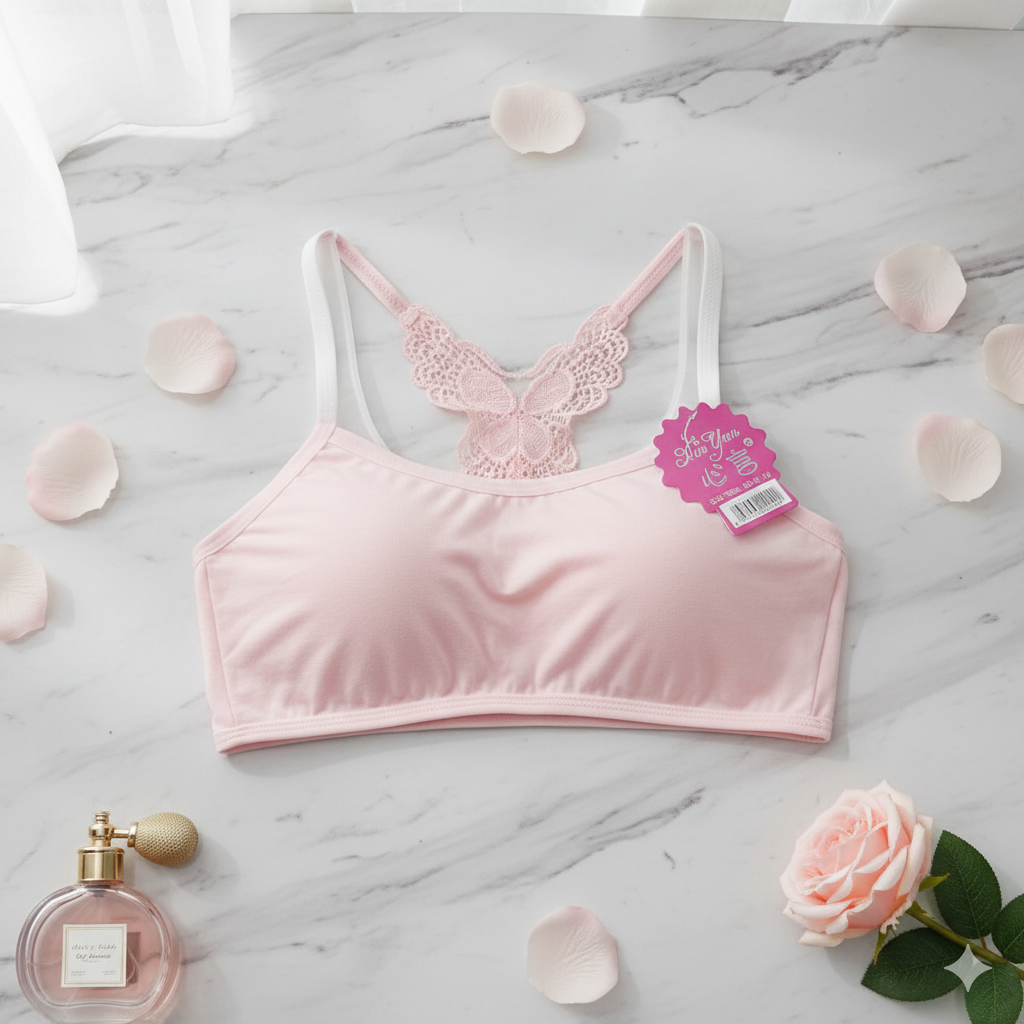 Butterfly Back Design Seamless Soft Cotton  Sports Bra