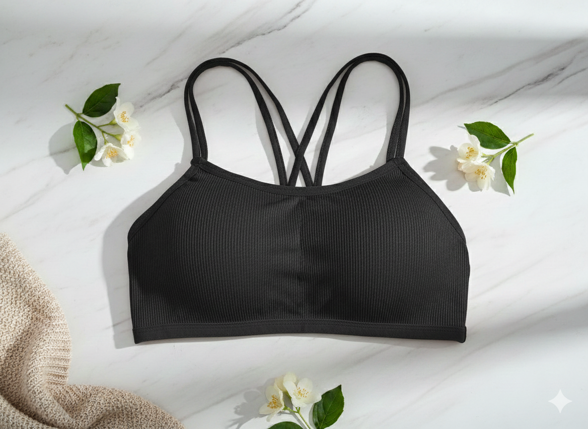 Flourish Padded Interlock BD Bra for Girls - Premium Free Size