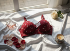 Adjustable Soft Padded Floral Bra - Full Cup & Non-Wired