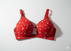 Adjustable Soft Padded Floral Bra - Full Cup & Non-Wired