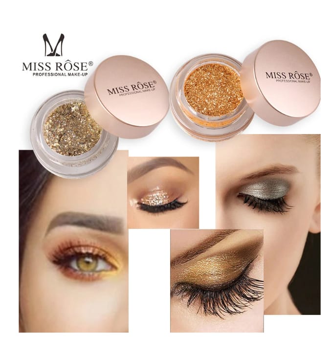Miss Rose Pigmented Colorful High-light Eyeshadow glitter