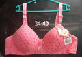 Heart printed Adjustable Women Soft Padded Bras For All Occasion and Weather with Back Hooks