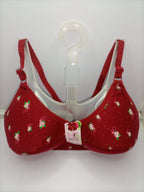 Adjustable Soft Padded Floral Bra - Full Cup & Non-Wired