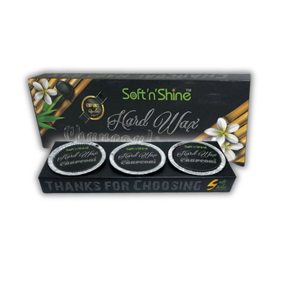 Charcoal Hard Wax 3pcs Tray