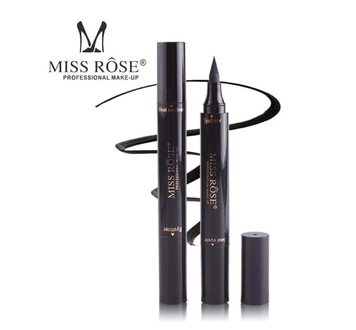 Miss Rose Dual Eyeliner Pen And Winged Stamp Black