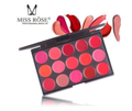 Miss Rose 15 Color Lipstick Matte Lip Cream Palette