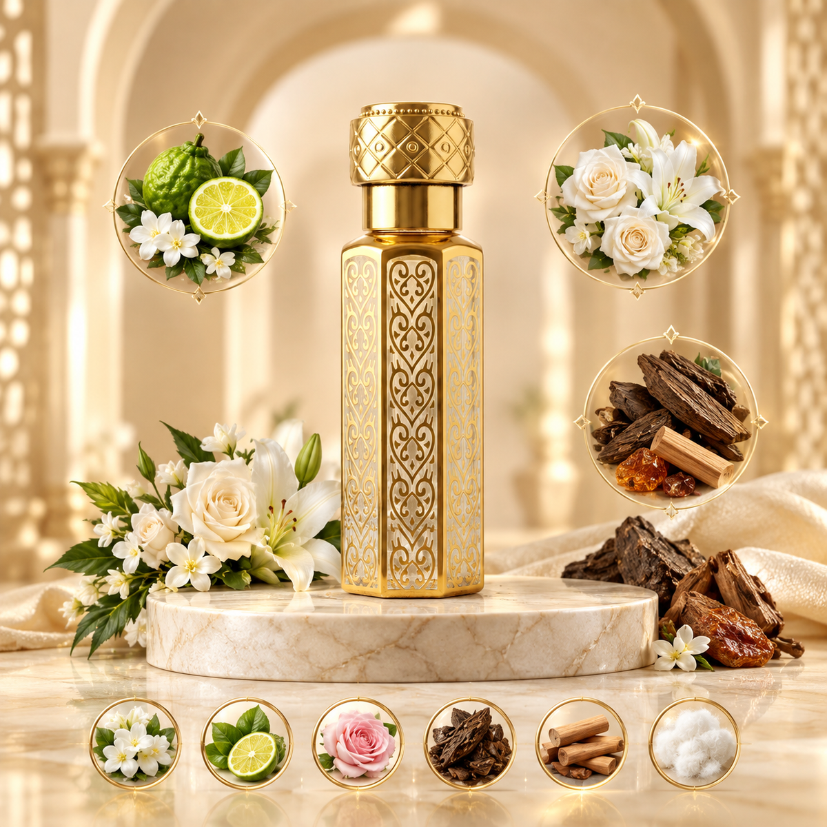White Oud Indian – Premium Concentrated Attar (12ml) | Bin Imtiaz Dar-ul-Atoor