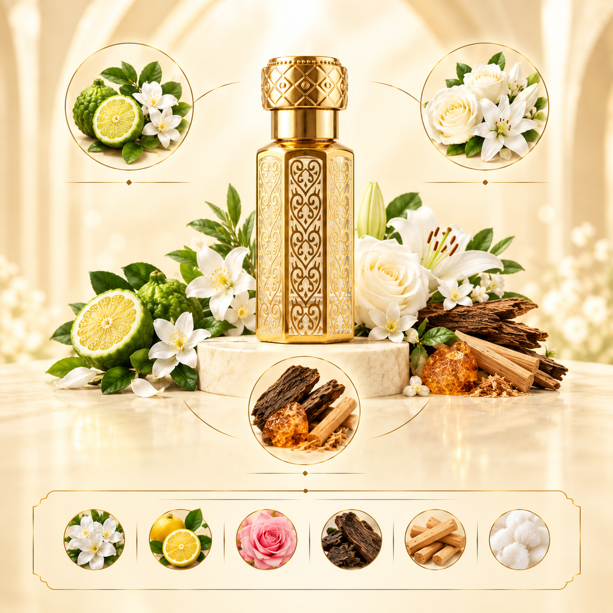 White Oudh By Al Nuaim – Premium Concentrated Attar (12ml) | Bin Imtiaz Dar-ul-Atoor