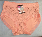 Comfortable Lace Trim Printed Panties - Free Size