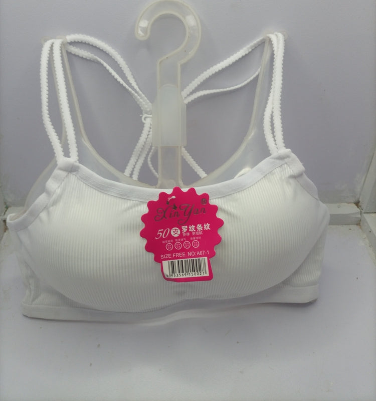 Flourish Padded Interlock BD Bra for Girls - Premium Free Size