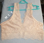 Sexy V-Shape Floral Lace Bralette - Premium Quality