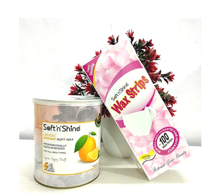 Soft Wax - Tin Pack 800 gm with 100 Strip Pack