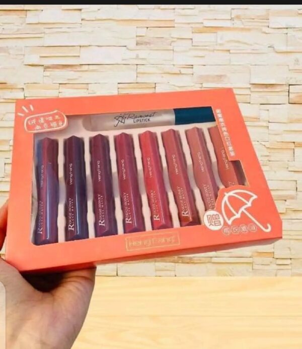 HENG FANG 8PCS Waterproof Long Lasting Matte Lipstick Shiner - Image 6