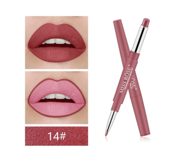 MISS ROSE Lipsticks Plus Liner 2 in 1 - Image 18