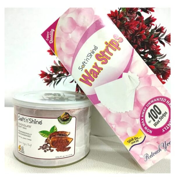 Soft Wax - Tin Pack 400 gm with 100 Strips Pack - Image 4