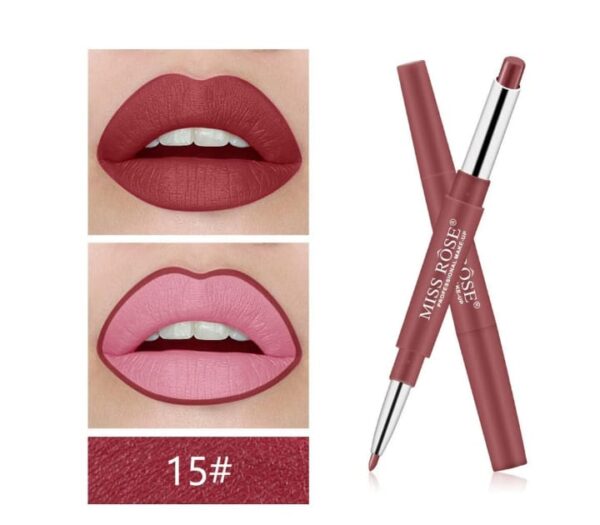 MISS ROSE Lipsticks Plus Liner 2 in 1 - Image 19