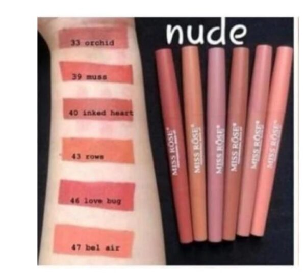 MISS ROSE Lipsticks Plus Liner 2 in 1 - Image 20