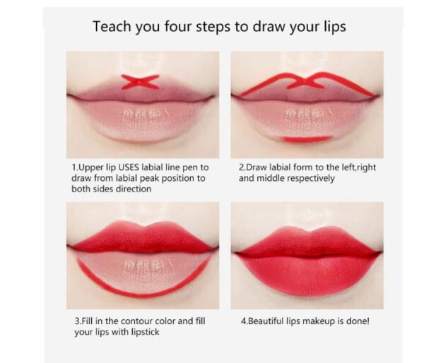 MISS ROSE Lipsticks Plus Liner 2 in 1 - Image 30