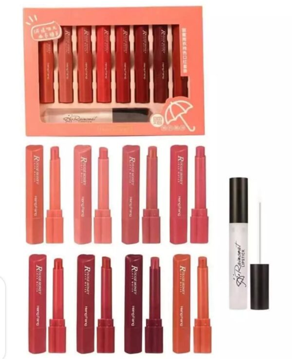 HENG FANG 8PCS Waterproof Long Lasting Matte Lipstick Shiner - Image 5