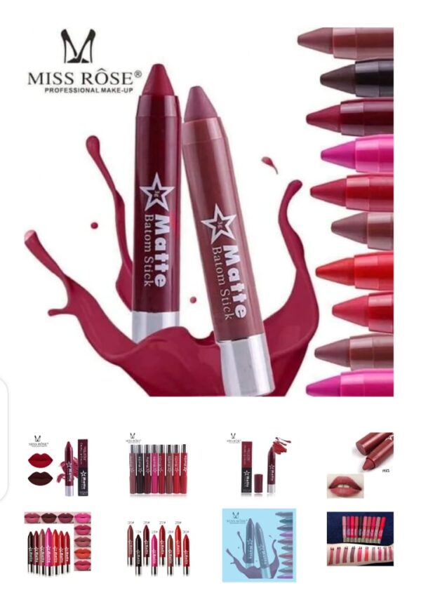Miss Rose - Waterproof Matte Lip Batom Crayon - Image 18