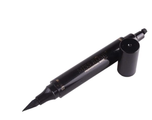 Miss Rose Dual Eyeliner Pen And Winged Stamp Black - Image 6