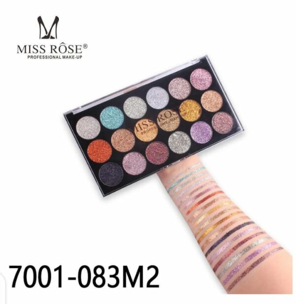 MissRose 18-Color Sequin Glitter Eyeshadow Palette - Image 3