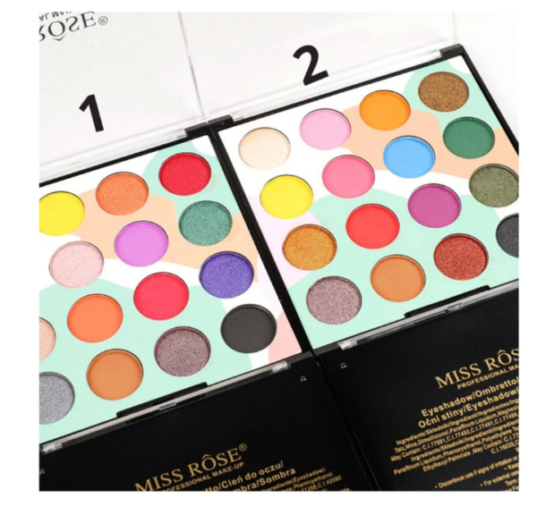 Miss Rose 16 Color Matte & Shimmer Eyeshadow Kit New - Image 2