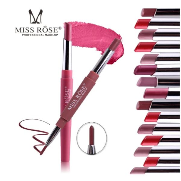 MISS ROSE Lipsticks Plus Liner 2 in 1 - Image 36