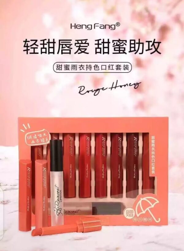HENG FANG 8PCS Waterproof Long Lasting Matte Lipstick Shiner - Image 4