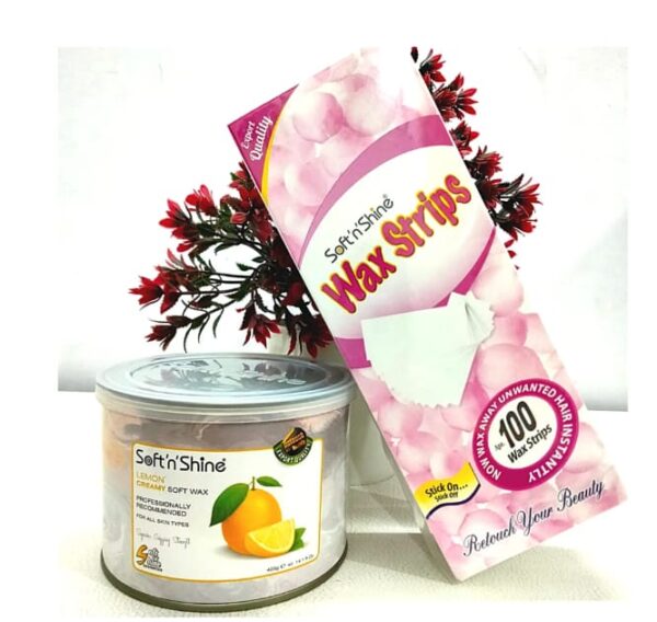 Soft Wax - Tin Pack 400 gm with 100 Strips Pack - Image 8