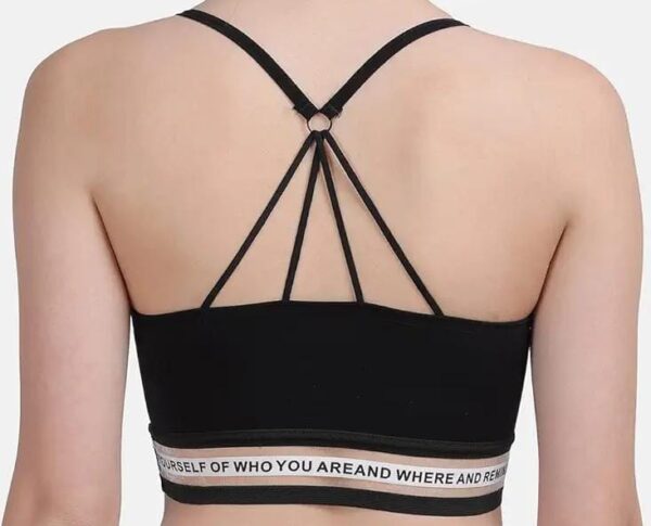 Women Padded Sports Non-Wired Bra - Image 3