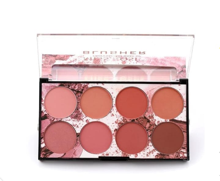 8in1 Miss Rose Blush Palette Blusher Powder Professional Make Up Blush Contour Shadow - Image 4